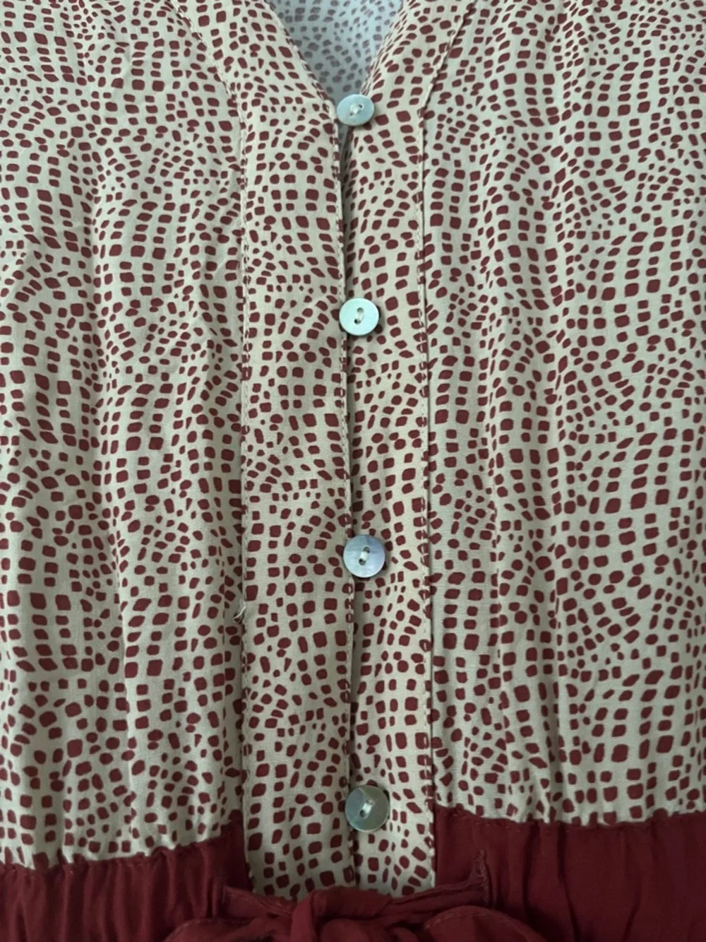 Jackson Rowe Bahama Dress In Juno Print Medium Red Maxi 
Bohemian Patchwork - Picture 4 of 7